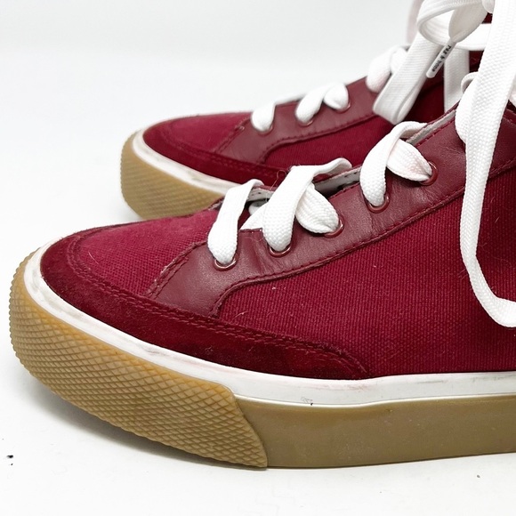 Rag & bone army burgundy high top sneakers 11 - Picture 7 of 14